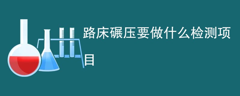 路床碾压要做什么检测项目