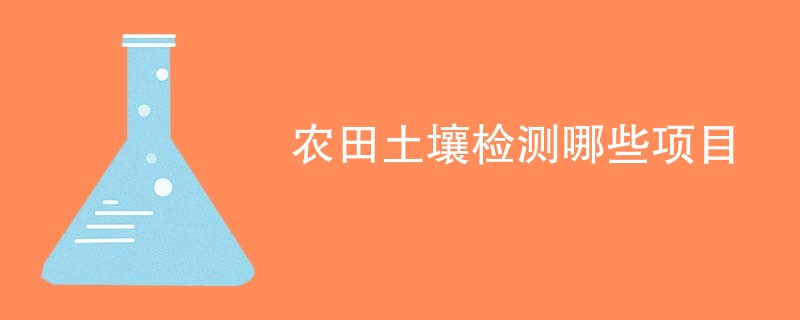 农田土壤检测哪些项目